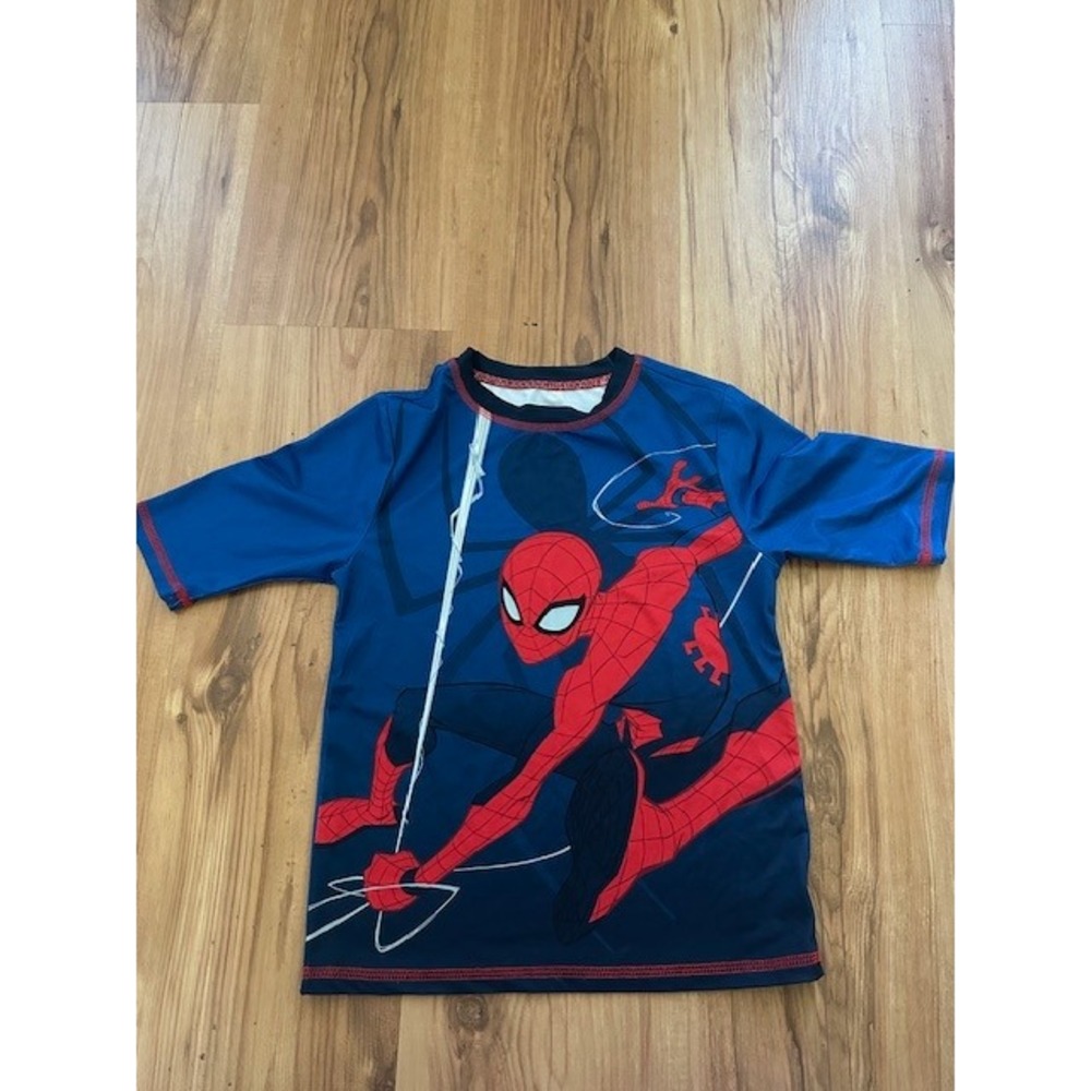 Marvel Spider-Man Boys Size‎ 8 Athletic Shirt Blue Red